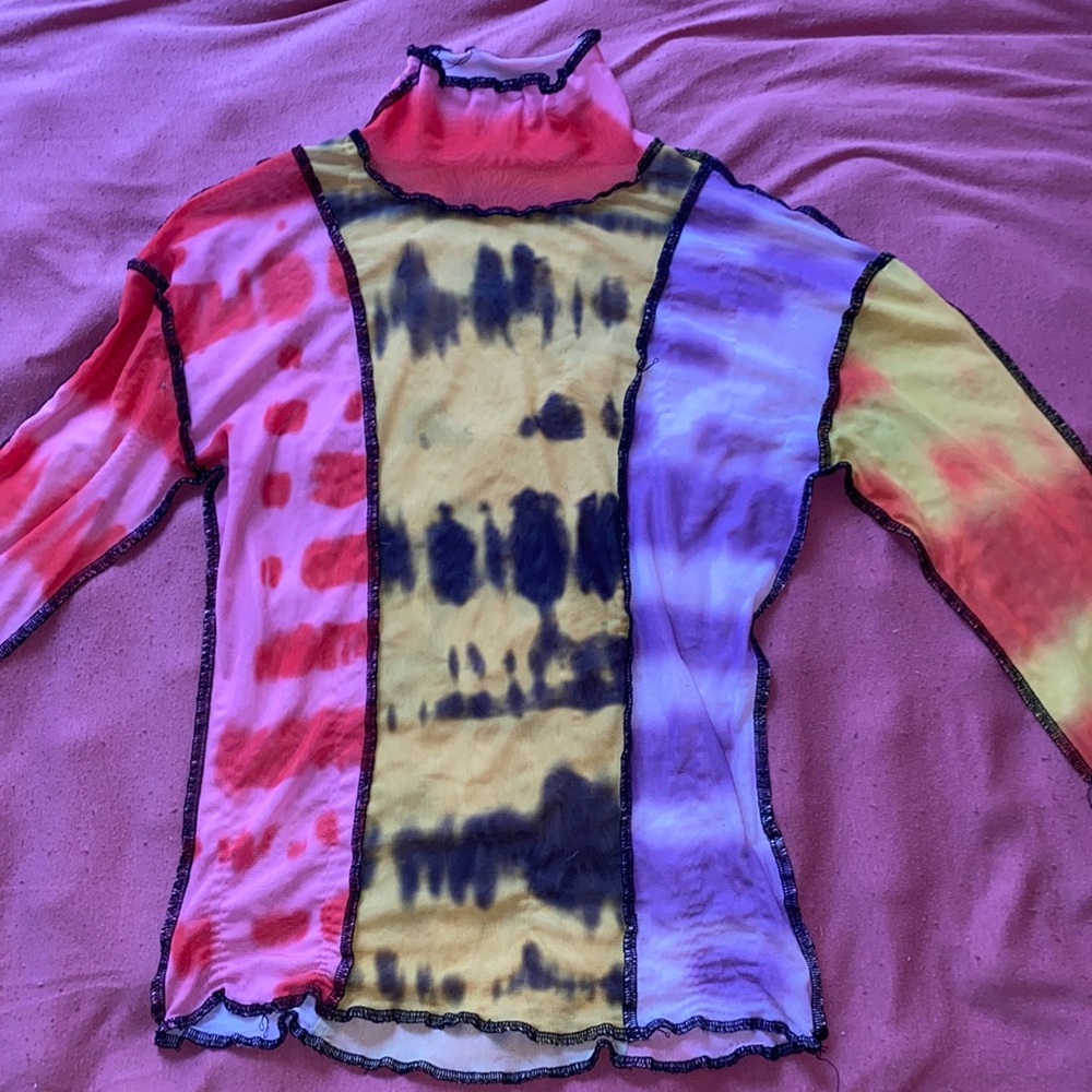 COLORFUL CRAZY MESH SHIRT